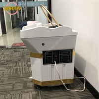 Siman Salon Furniture : Évier portable pour lavage de cheveux avec réservoirs d'eau, thérapie capillaire aquatique pour lit de massage thaïlandais et lit de beauté