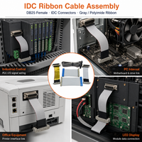 Câble plat à connecteurs IDC, fil électrique Awg 2651, 6, 8, 12, 14, 16, 20, 24, 44, 50, 64 broches, pas de 2,54 mm
