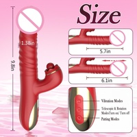 Neuerscheinung 2-in-1 Doppelkopf-Vibrator-Dildo für Frauen mit Fernbedienung und 10 Vibrationsmodi