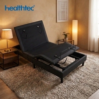 Lit électrique réglable en métal, moderne, confortable et facile à assembler, avec fonction massage pour personnes âgées, moteur Okin, pour chambre à coucher et hôtel