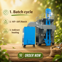 Machine de séchage des céréales avec remorque pour le blé, le maïs, le soja, séchage rapide