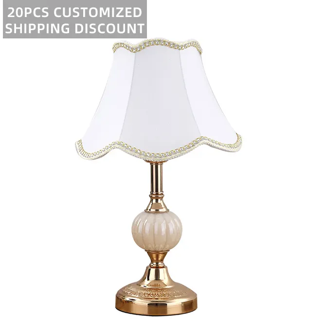 European Style Simple Glass Table Lamp Creative Fashion Warm White Light Nordic Bedroom Bedside Lamp Night Light