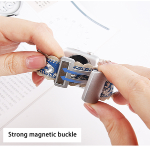 <span class=keywords><strong>Bracelet</strong></span> à boucle magnétique en cuir brodé pour <span class=keywords><strong>Apple</strong></span> Iwatch Series 10 9 8 <span class=keywords><strong>7</strong></span> <span class=keywords><strong>Bracelet</strong></span> de montre intelligente pour <span class=keywords><strong>femme</strong></span> - Product Image 4