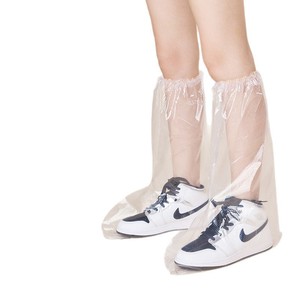Cubrezapatos Desechables Impermeables de Polietileno, Resistentes a la Abrasión, de Tubo Alto, para Uso en Exteriores - Product Image 5