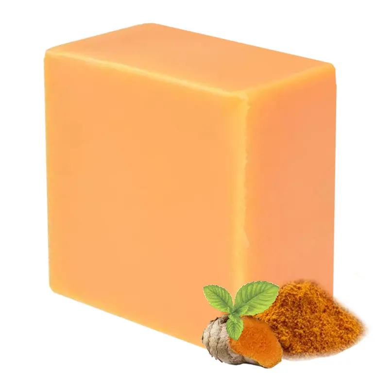 Soaps Manufacturing Toilet Soap Anti Acne Dark Spots Removal Natural Organic Handmade Ginger Turmeric Soap Bar wholesa