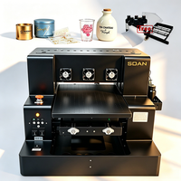 Impresora UV DTF para Carcasas de Teléfono, Bolígrafos, Acrílico, Cuero, Madera, Vidrio, Botellas, Adhesivos, Impresoras de Inyección de Tinta Multicolor, Impresora Plana UV A3 A4
