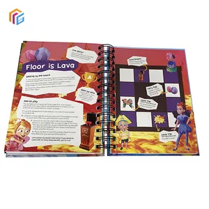 Drucken Sie benutzer definierte Hardback Board Kinder Aufkleber Buch Hardcover Kinderbuch auf Karton
