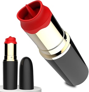 Vibrador con Forma de Lápiz Labial, Vibrador de Punto G con 10 Modos de Vibración, Juguete Sexual con Simulación de Lengua para una Estimulación Precisa - Product Image 1