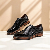 Chaussures Oxford pour hommes, peintes à la main au niveau de la semelle, style décontracté et élégant pour le bureau
