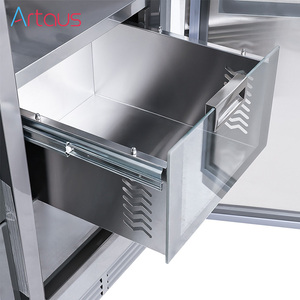 Réfrigérateur encastrable RK188 455L, compresseur électrique portable, acier inoxydable, sans givre, pour hôtels - Product Image 4