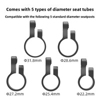 Réflecteurs de vélo cachés pour support AirTag, étui de suivi GPS antivol étanche pour VTT/trottinette/vélo électrique