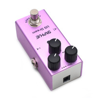 Guitare électrique safhue, livraison gratuite, Mini pédale de distorsion de rêve américain, changement de Volume/disque/ton, à effet de bouton, simple Type, DC 9V
