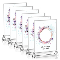 Porte-affiche en acrylique en forme de L 8.5x11 A4 A5, support d'affichage en plastique transparent pour dépliants, documents
