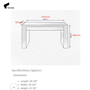 Tostone thiết kế mới hiện đại màu be đá vôi bàn ăn với hình nón chân thiết kế thanh lịch cho nội thất hiện đại - Product Image 5