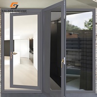 Porte-fenêtre insonorisée de haute qualité GS Villas, porte en aluminium sur mesure