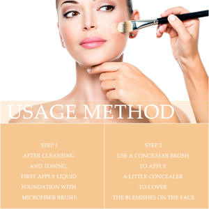 Correcteur de couleur de maquillage liquide imperméable à l'eau longue durée à couverture complète de maquillage de marque privée - Product Image 6