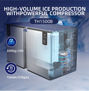 Naixer CE Large Commercial <b>Ice</b> Cube Maker <b>Machine</b> 500kg 1000kg 1300kg 2000kg Per Day Modular Nugget for Bar/Cafe Guangzhou <b>Ice</b> M - Product Image 3