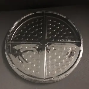 Satco可重复使用的微波安全塑料膳食准备容器大托盘箔片比萨饼存储容器环保碗