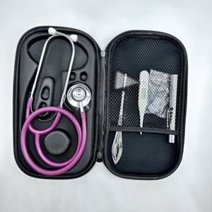 Estetoscopio de cardiología multifuncional Fortune Professional Medical Electronic de doble cabezal, de aluminio y acero inoxidable, con certificación CE. - Product Image 2