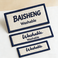 Étiquettes de marque en tissu tissé pour vêtements, étiquettes nominatives à coudre avec logo pour vêtements, sacs et chaussures