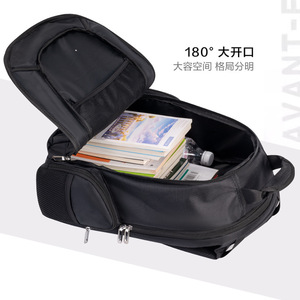 Black Laptop <b>Backpack</b> With Multiple Compartments <b>Large</b> <b>Capacity</b> For School Commuting Business Travel Unisex Spring 2026 - Product Image 4