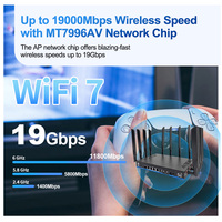 OEM ZBT02-Z8803BE-DS-T Router perusahaan OpenWRT 2.5G WAN 4GE LAN tri-band WiFi 2.4G/5.8G/6.0GHz 19000Mbps dengan SIM 5G