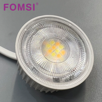 FOMSI 3CCT LED Module d'interrupteur à glissière 7W Spot Led Module Ampoule GU10 MR16 LED Type fendu Source de lumière LED remplaçable