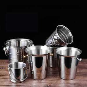 Cubo de Hielo de Acero Inoxidable Plateado, Negro, Dorado y Brillante de 3l y 5l para Cerveza, Vino Tinto y Champaña, Ideal para Bares, KTV, Hoteles y Restaurantes - Product Image 3