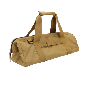 Sac de rangement en toile rectangulaire, sac de voyage portable avec fermeture éclair et poignée - Product Image 1