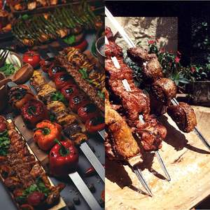 Juego de Brochetas de Acero Inoxidable para Asar, Utensilios para Parrilla, Brochetas para Barbacoa al Estilo Persa/Armenio/Turco - Product Image 5