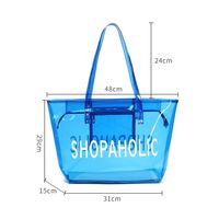 Sac fourre-tout en PVC transparent décontracté pour femme bon marché sac à bandoulière pour femme