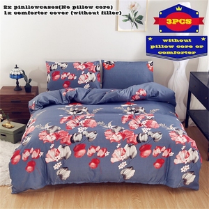 Sábana de cama personalizada, funda de edredón, colcha ajustada, juego de cama, funda de edredón de microfibra con flores botánicas - Product Image 6