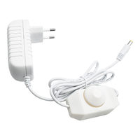Adaptateur de transformateur d'alimentation AC/DC 12V 24V 1A 2A 12W 24W avec interrupteur marche/arrêt et variateur pour bande LED, variateur de lumière, pilote de lampe