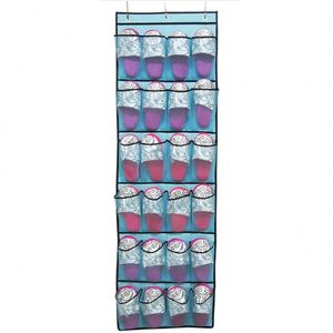 24 Mesh Pockets Door Hanging Shoe Organizer Space-Saving Storage <b>Boxes</b> for <b>Clothes</b> and Shoes - Product Image 1