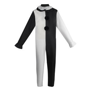 Traje de Terror para Mujer/Hombre, Disfraz de Payaso de Terror para Halloween, Conjunto de Body Blanco y Negro, Ropa Artística de Cine y Televisión - Product Image 2