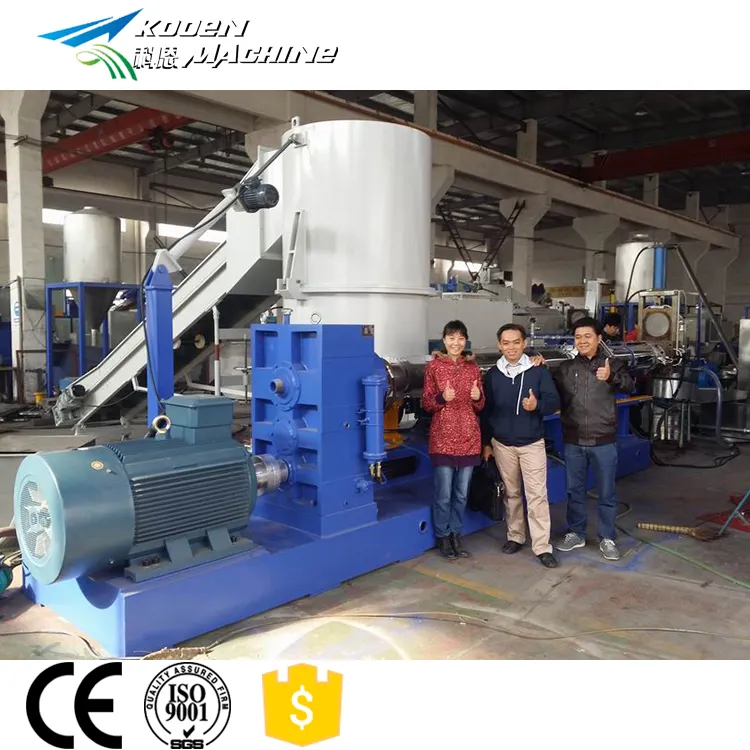 KOOEN double stage extruder pelletizing machine for plastic / recycling pelletizing machinery
