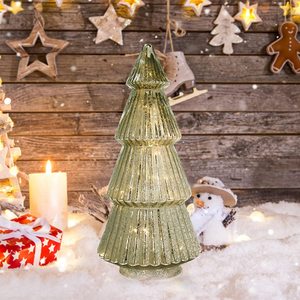 Árbol de cristal Luces LED Decoraciones navideñas Artículo de regalo Adornos para árboles de Navidad Decoración para el hogar - Product Image 3