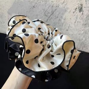 Nouveauté : Chouchous Élastiques en Tissu Couleur Unie à Motif Géométrique, Style Européen et Américain, 21 cm - Product Image 4