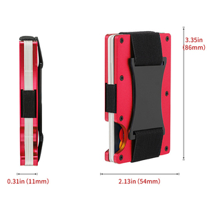 Portefeuille fin en alliage d'aluminium forgé pour homme, organiseur de cartes, porte-cartes de crédit, cadeau de luxe - Product Image 3