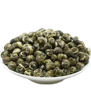 Bulk Wholesale Chinese Jasmine Green Tea Jasmine Pearls Flavor Tea Organic Dragon Pearls Flower Tea