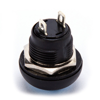 Interruptor de Botón Pequeño, Impermeable, de Reinicio Automático, Redondo, Sin Bloqueo, Pbs-33b, Negro, Blanco, Amarillo, Naranja, Azul, Verde, Rojo, 12 mm