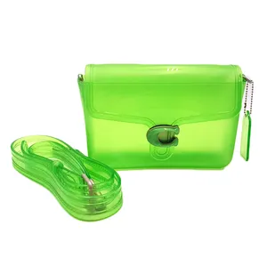 designer new model hand bags side bags suppliers clear pvc jelly beach women's messenger bags cross bodybag 3116