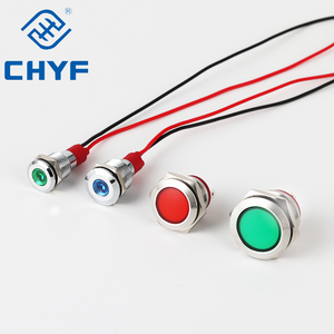 8mm 10mm 12mm 16mm 19mm 22mm LED Wasserdichte Metall anzeige lampe 220 Rot/Gelb/Blau/Grün/Weiß Metall Signallampe - Product Image 5