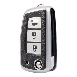 เคสใส่กุญแจรถหนัง TPU เนื้อนุ่มสำหรับ Nissan Sylphy Bluebird Tiida <span class=keywords><strong>X</strong></span>-<span class=keywords><strong>TRAIL</strong></span> Qashqai Kicks กระเป๋าพวงกุญแจ - Product Image 1