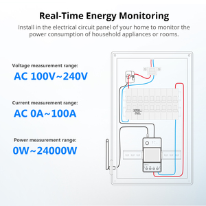 POWCT SONOFF 100A WiFi POW Ring Medidor de potencia inteligente Split CT Sensor ESP32Chip Monitor de energía para Smart Life con Alexa Google Home - Product Image 4