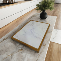 Égouttoir à vaisselle écologique moderne Youlike en bambou naturel et pierre de diatomite pour cuisine et table de salon