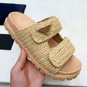 Sandali Retrò da <span class=keywords><strong>Donna</strong></span> di Alta Qualità, <span class=keywords><strong>Ciabatte</strong></span> Slip-On in <span class=keywords><strong>Paglia</strong></span> Leggere con Punta Aperta per l'Estate - Product Image 4