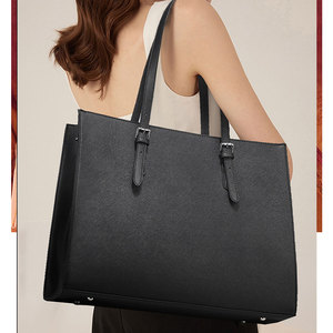Large Capacity Work Business PU Leather Tote Bag Fashion Portable Shoulder Tote Bag <strong>Laptop</strong> <strong>Handbag</strong> for <strong>Women</strong> Daily - Product Image 6