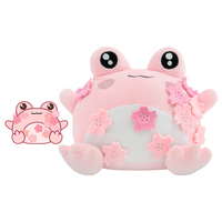 Oreiller grenouille rose mignon personnalisé en gros jouet confortable Q bounce jouets en peluche