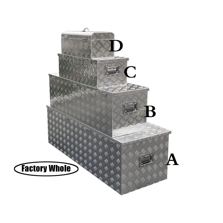 Cajas de herramientas para coche, caja de almacenamiento profesional, cerradura de aleación de aluminio, seguridad, resistente al agua